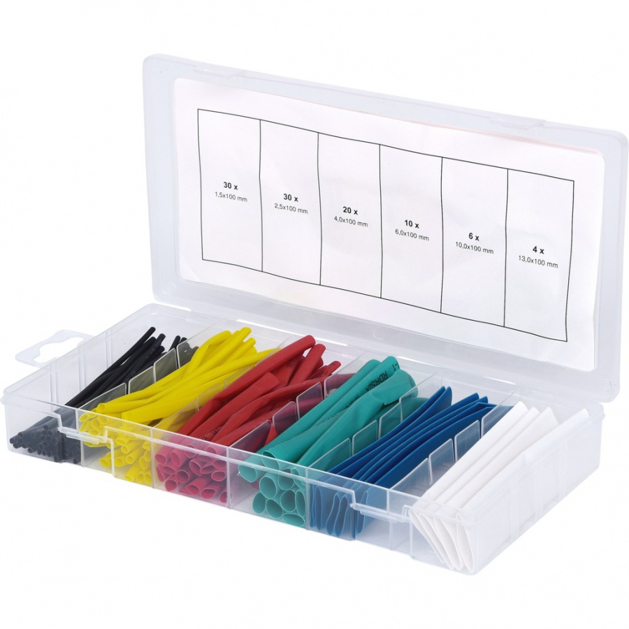 Caja con surtido fundas termorretráctiles colores