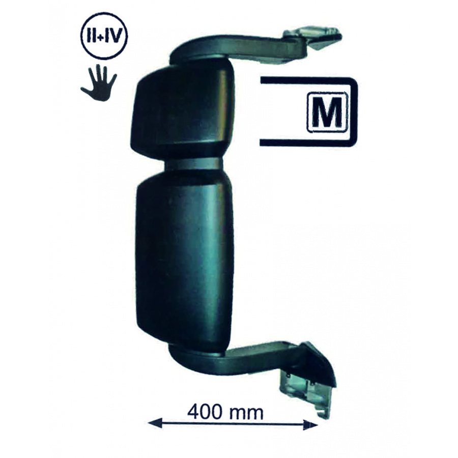 UNITRUCK retrovisor doble espejo MANUAL brazo M 71040 71041 - 63071040 / 63071041